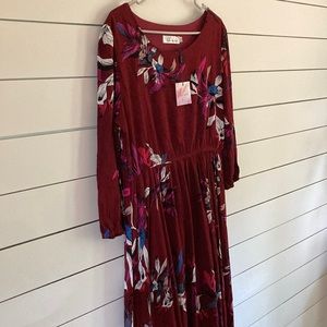 Brand new A-line floral maxi
